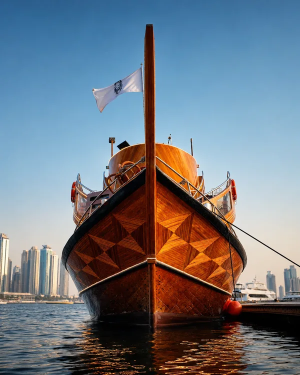 The bow on the water