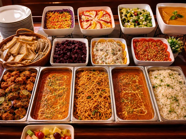 The dinner buffet
