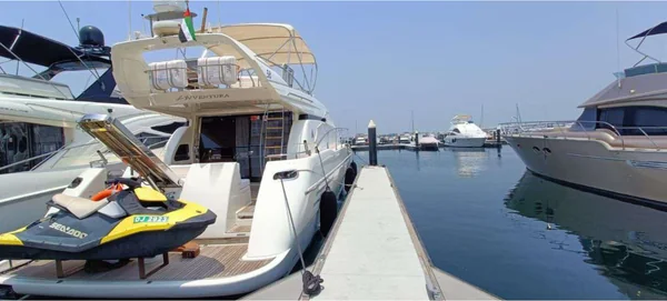 At the marina