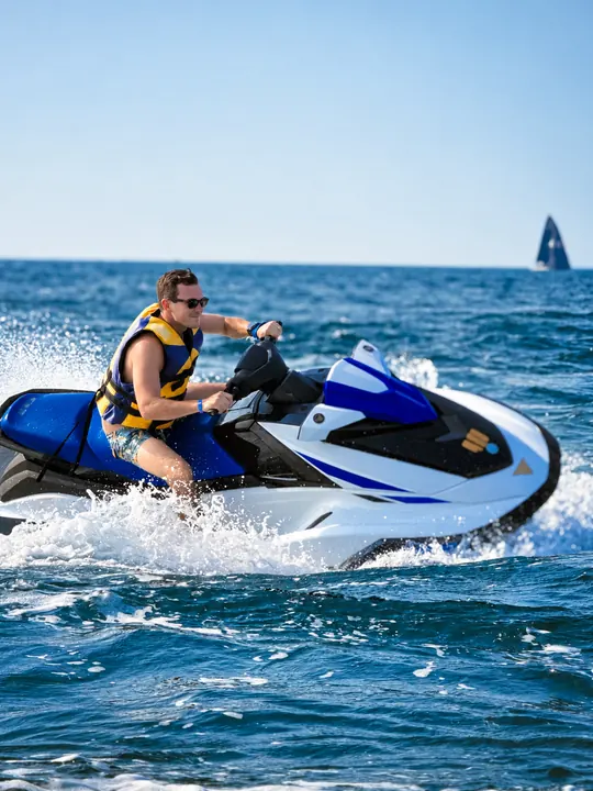 Jet Ski rider on open water in Dubai